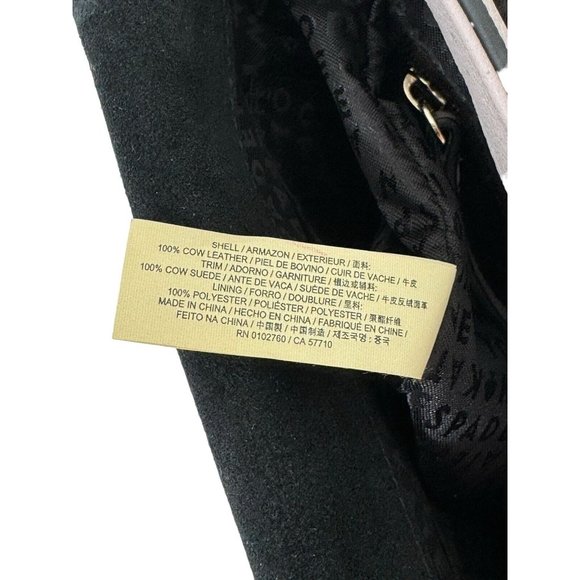 Kate Spade Carmel Court Small Kaela Lavender/Black Leather & Suede Crossbody Bag - Picture 11 of 15